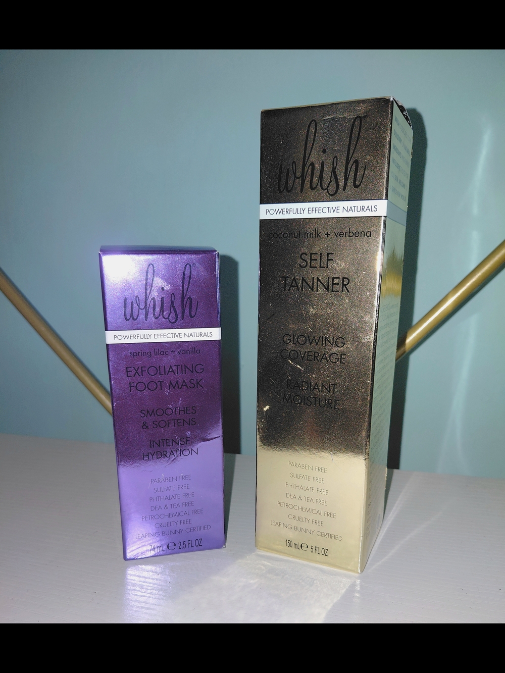 Whish Self Tanner & Exfoliating Foot Mask Set